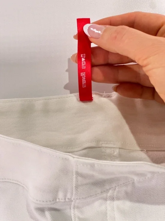 Spanx White Stretch Twill Cropped Wide Leg Pants Medium Petite - Picture 7 of 14